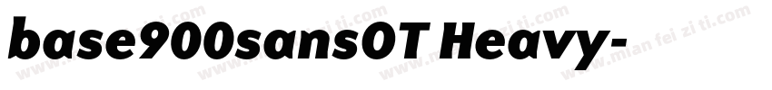 base900sansOT Heavy字体转换